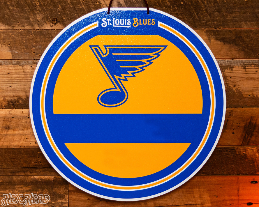 St. Louis Blues Personalized Monogram Metal Art