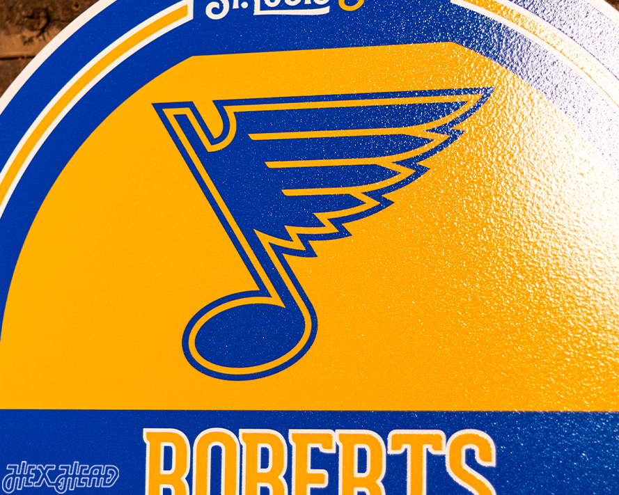 St. Louis Blues Personalized Monogram Metal Art