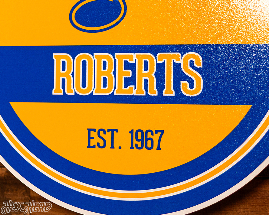 St. Louis Blues Personalized Monogram Metal Art