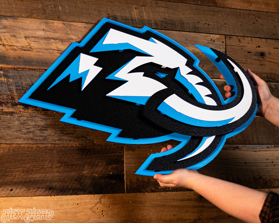 Utah Mammoth Primary Logo 3D Vintage Metal Wall Art