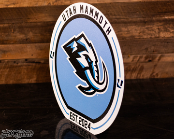 VARSITY Collection - Single Layer Utah Mammoth Metal Wall Art