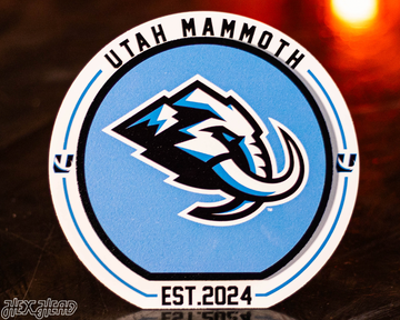 Utah Mammoth "Double Play" On the Shelf or on the Wall Art