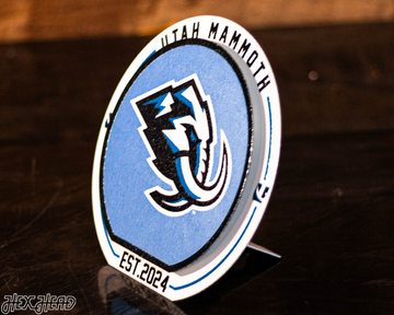 Utah Mammoth "Double Play" On the Shelf or on the Wall Art