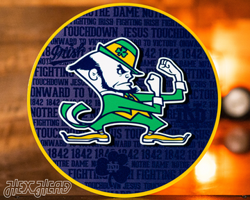 Notre Dame CRAFT SERIES 3D Embossed Metal Wall Art