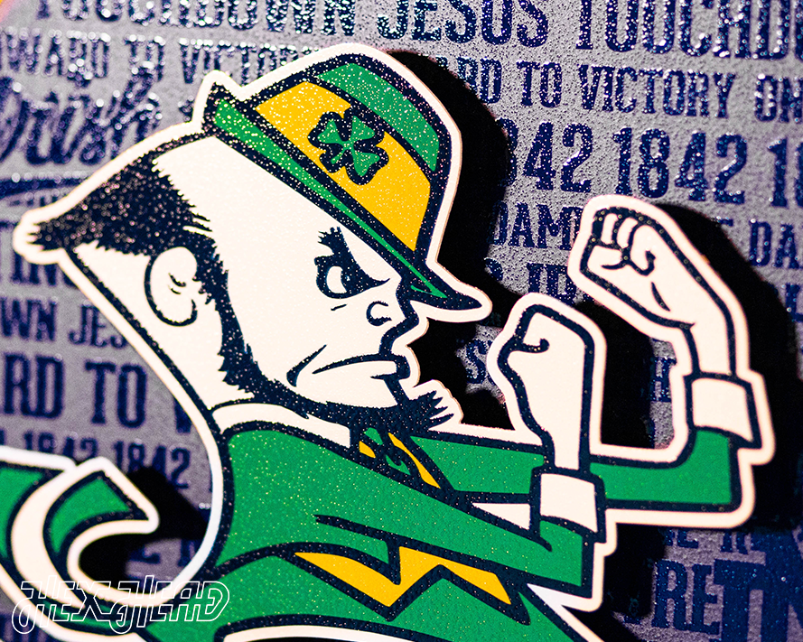 Notre Dame CRAFT SERIES 3D Embossed Metal Wall Art