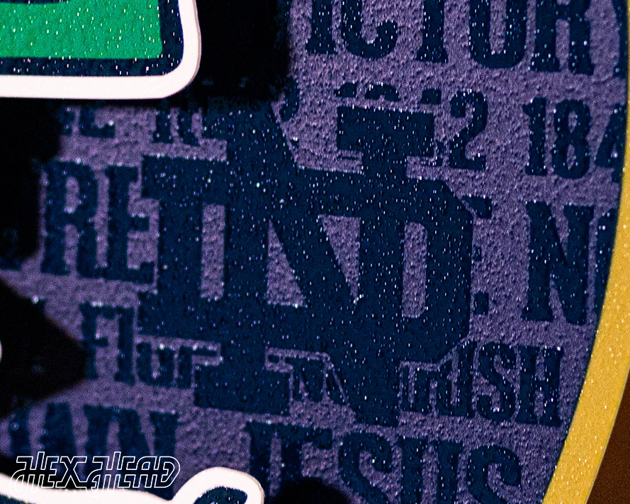 Notre Dame CRAFT SERIES 3D Embossed Metal Wall Art