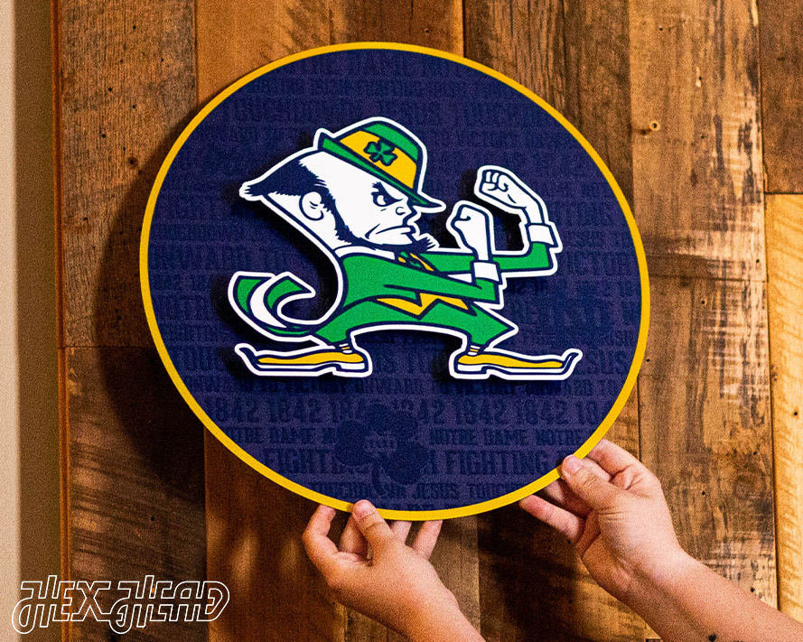 Notre Dame CRAFT SERIES 3D Embossed Metal Wall Art