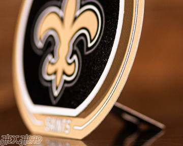 New Orleans Saints "Double Play" On the Shelf or on the Wall Art