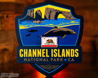 Channel Islands National Park Badge 3D Metal Wall Art
