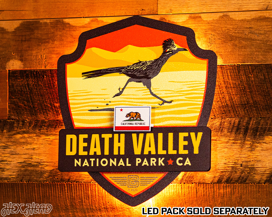Death Valley National Park Badge 3D Metal Wall Art