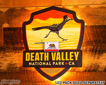Death Valley National Park Badge 3D Metal Wall Art
