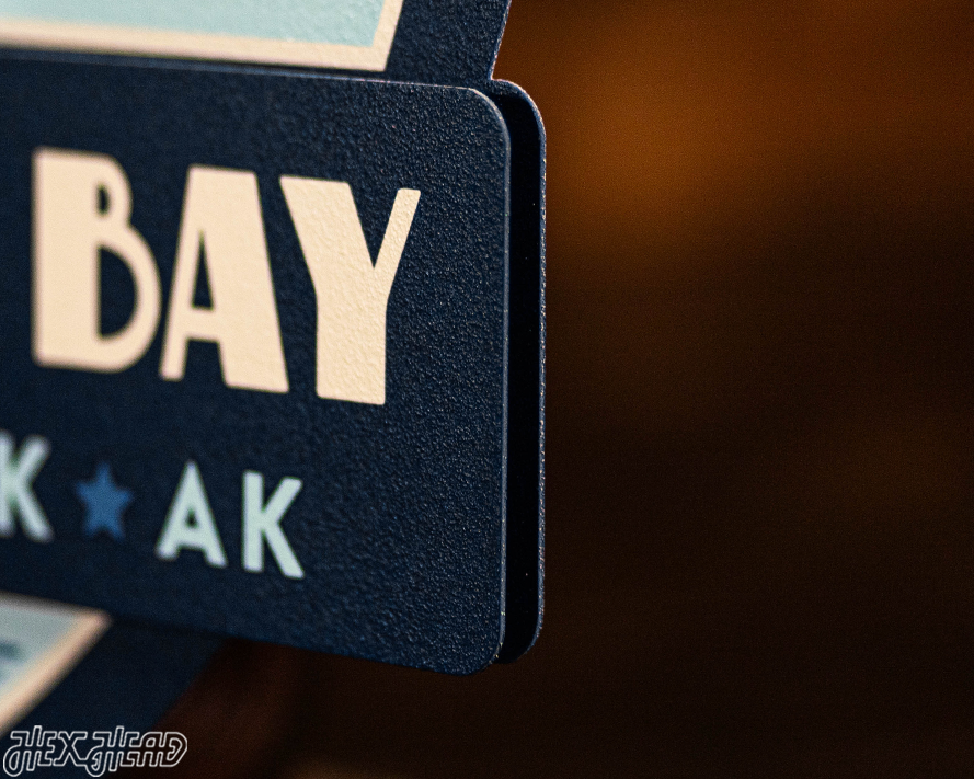 Glacier Bay National Park Badge 3D Metal Wall Art
