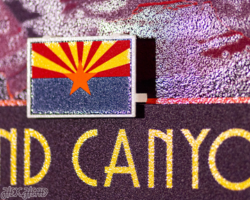 Grand Canyon National Park Badge 3D Metal Wall Art