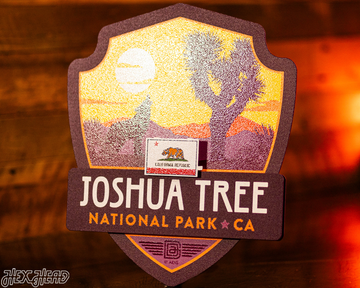 Joshua Tree National Park Badge 3D Metal Wall Art