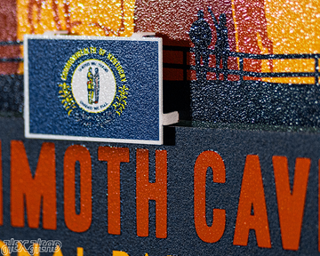 Mammoth Cave National Park Badge 3D Metal Wall Art