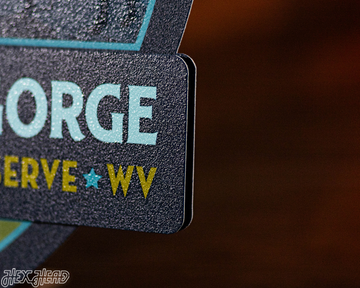 New River Gorge National Park Badge 3D Metal Wall Art