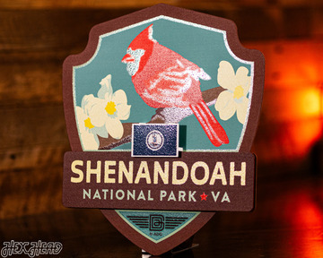 Shenandoah National Park Badge 3D Metal Wall Art