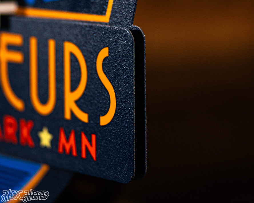 Voyageurs National Park Badge 3D Metal Wall Art