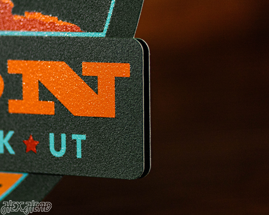 Zion National Park Badge 3D Metal Wall Art