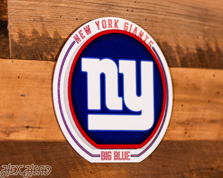 New York Giants "Double Play" On the Shelf or on the Wall Art