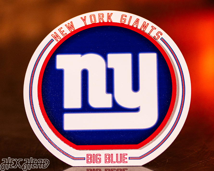 New York Giants Double Plays On the Shelf or on the Wall Art