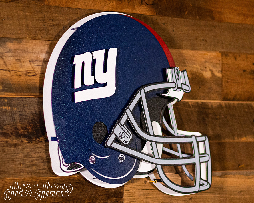 New York Giants BLITZ Collection - 8 Layer Helmet 3D Vintage Metal Wall Art