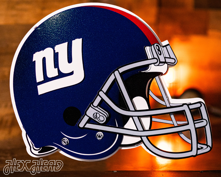 BLITZ Collection - 8 Layer New York Giants Helmet 3D Vintage Metal