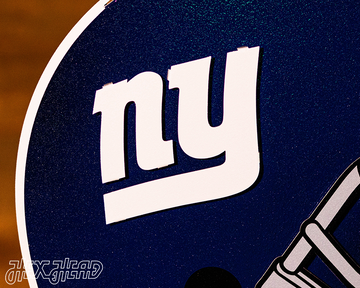 New York Giants BLITZ Collection - 8 Layer Helmet 3D Vintage Metal Wall Art