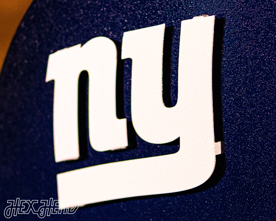 New York Giants BLITZ Collection - 8 Layer Helmet 3D Vintage Metal Wall Art