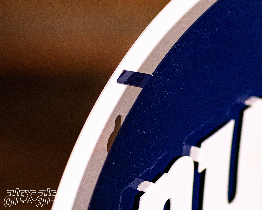 New York Giants BLITZ Collection - 8 Layer Helmet 3D Vintage Metal Wall Art