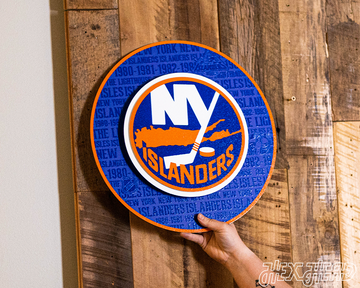 New York Islanders CRAFT SERIES 3D Embossed Metal Wall Art