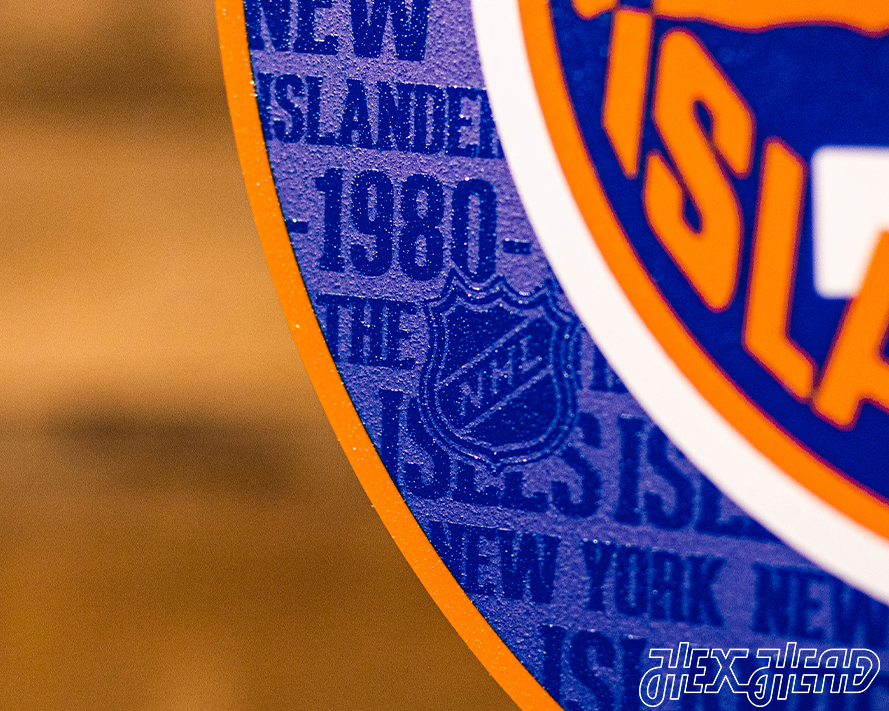 New York Islanders CRAFT SERIES 3D Embossed Metal Wall Art