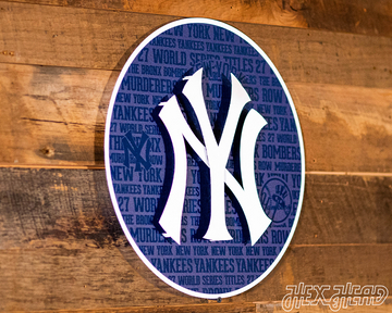 New York Yankees CRAFT SERIES 3D Embossed Metal Wall Art