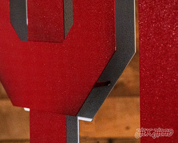 Oklahoma Sooners "OU" Vintage 3D Metal Wall Art
