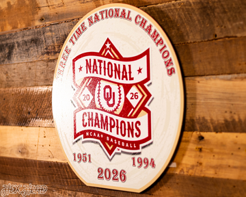 VARSITY Collection- SINGLE Layer Oklahoma Sooners 2026 Baseball World Series Champions