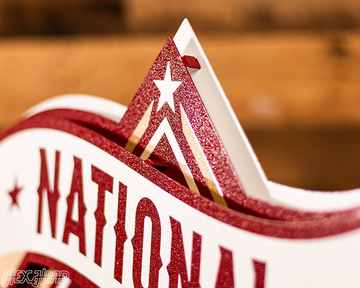 Oklahoma Sooners 2026 Baseball National Champions 3D Metal Wall Art