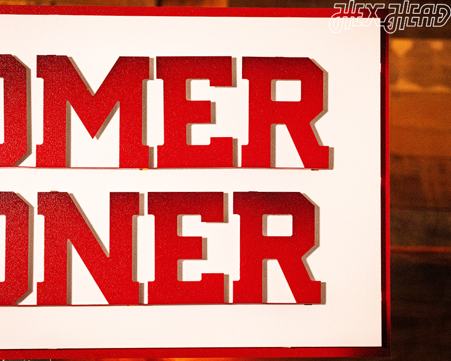 Oklahoma Sooners "Boomer Sooner" 3D Metal Wall Art