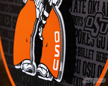 Oklahoma State Cowboys CRAFT SERIES 3D Embossed Metal Wall Art