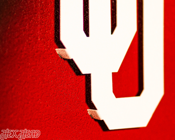 Oklahoma Sooners BLITZ COLLECTION - 8 LAYER 3D Metal Wall Art