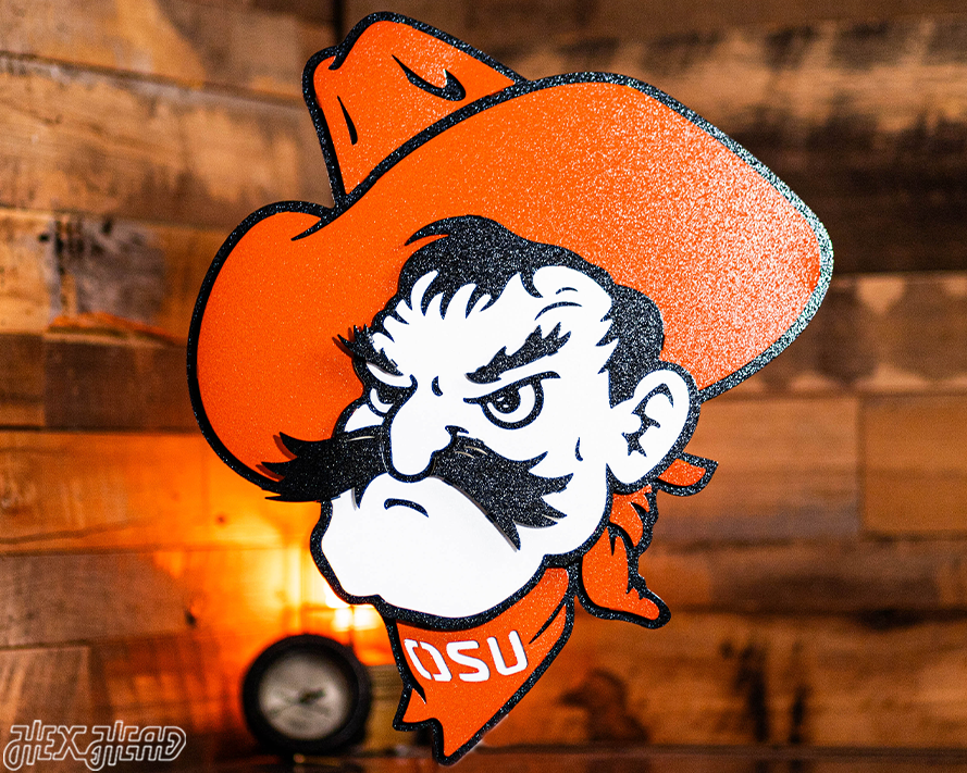 Oklahoma State Cowboys "Pistol Pete" 3D Metal Wall Art