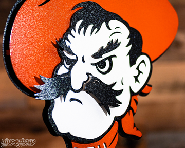 Oklahoma State Cowboys "Pistol Pete" 3D Metal Wall Art