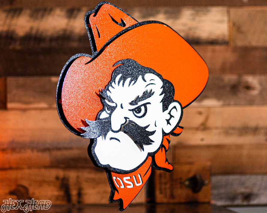 Oklahoma State Cowboys "Pistol Pete" 3D Metal Wall Art