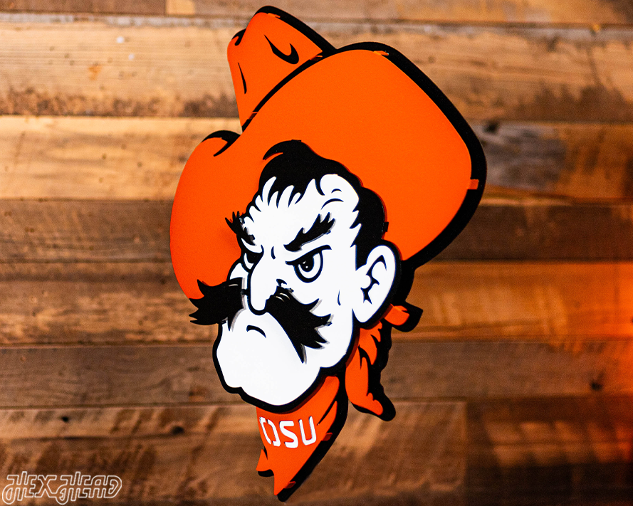 Oklahoma State Cowboys "Pistol Pete" 3D Metal Wall Art