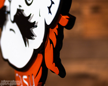 Oklahoma State Cowboys "Pistol Pete" 3D Metal Wall Art