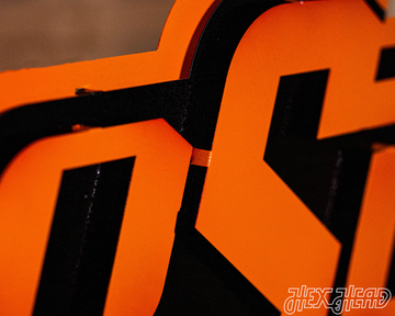 Oklahoma State "OSU" 3D Vintage Metal Wall Art