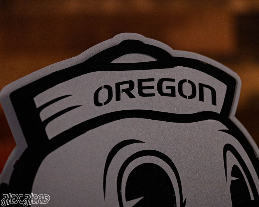 MONOCHROME - Oregon Ducks 3D Vintage Metal Wall Art