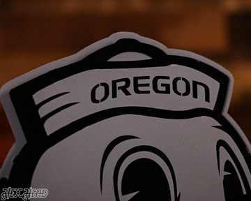 MONOCHROME - Oregon Ducks 3D Vintage Metal Wall Art