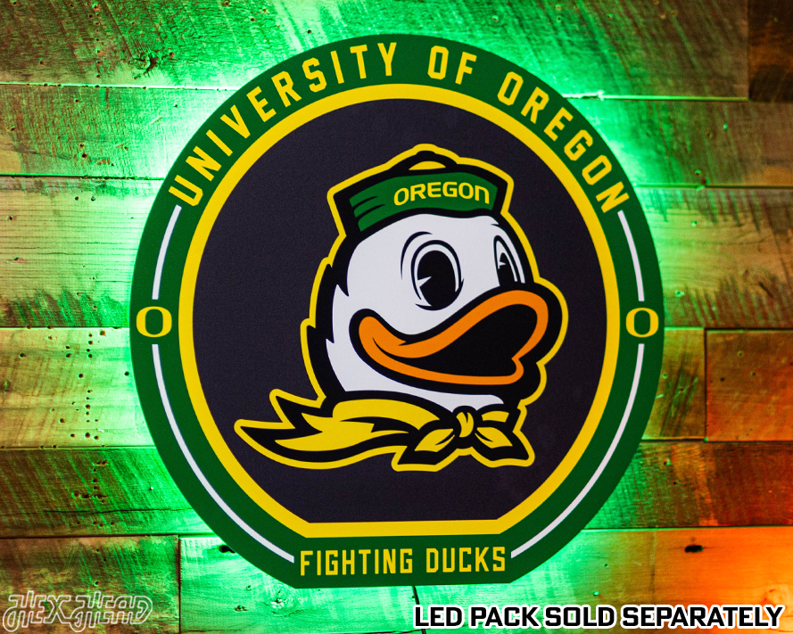 VARSITY Collection- SINGLE Layer Oregon Ducks Metal Wall Art