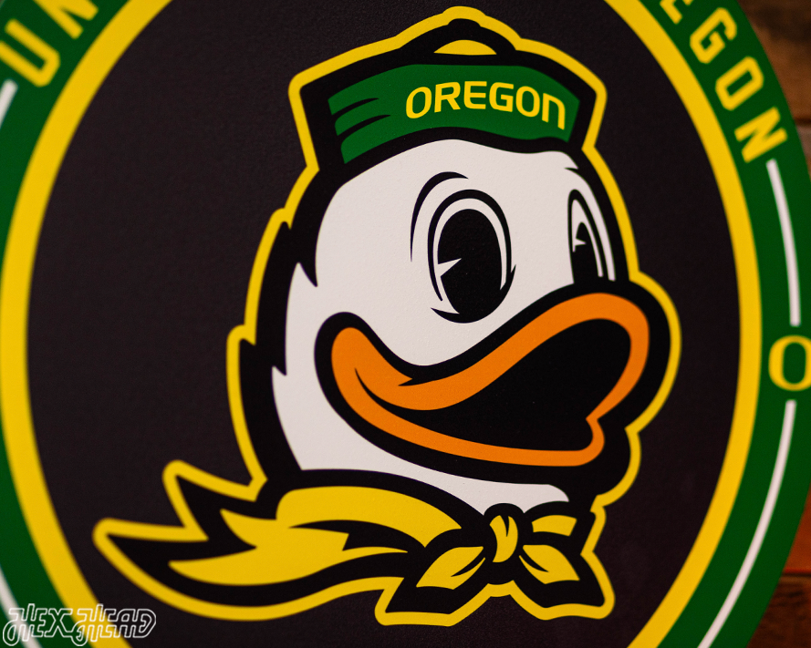 VARSITY Collection- SINGLE Layer Oregon Ducks Metal Wall Art