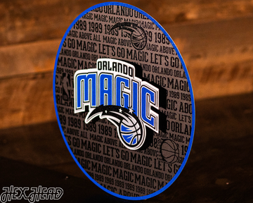 Orlando Magic CRAFT SERIES 3D Embossed Metal Wall Art